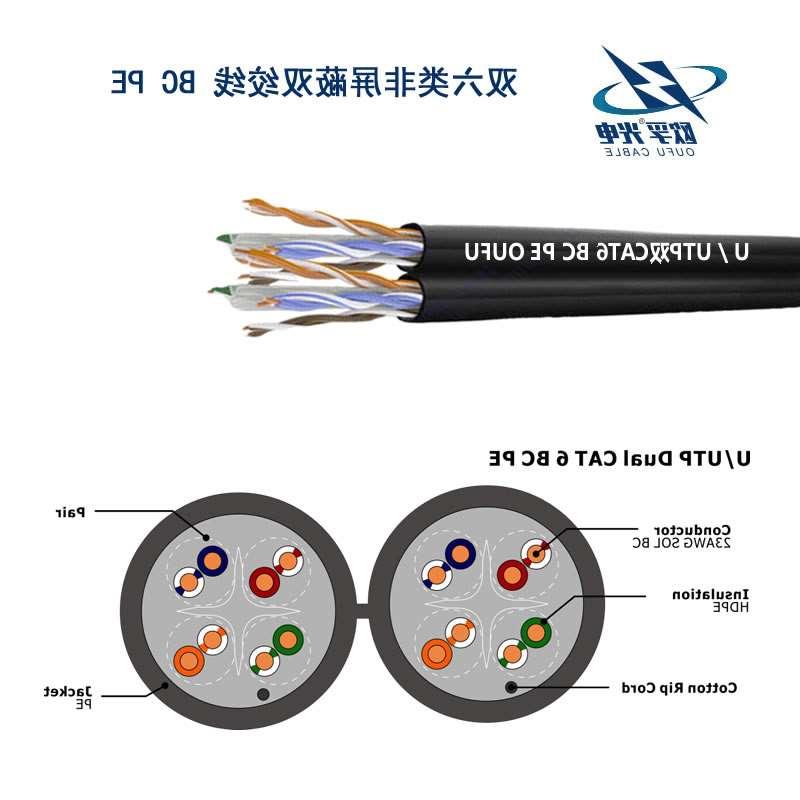 六盘水市U/UTP6类双4对非屏蔽室外电缆(23AWG)